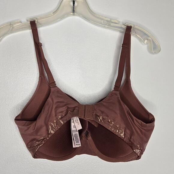 Victoria's Secret Perfect Shape Bra Padded Mauve Underwire 34D - Picture 4 of 10